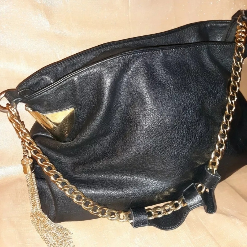Orange Carmel Black Purse